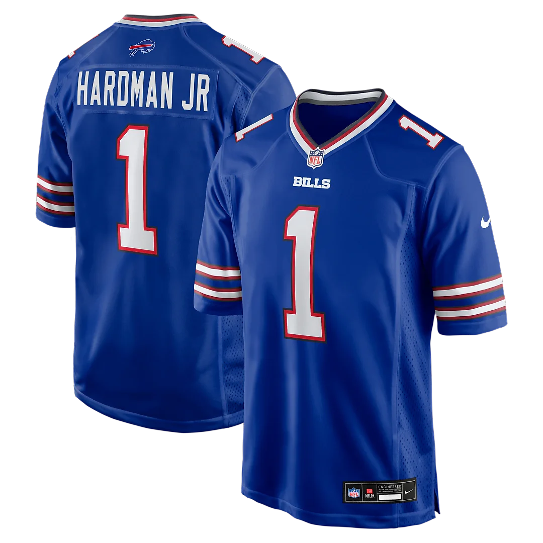 Zennovawear Mecole Hardman Buffalo Bills Team Game Jersey - Royal