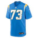 Zennovawear Mekhi Becton Los Angeles Chargers Team Game Jersey - Powder Blue