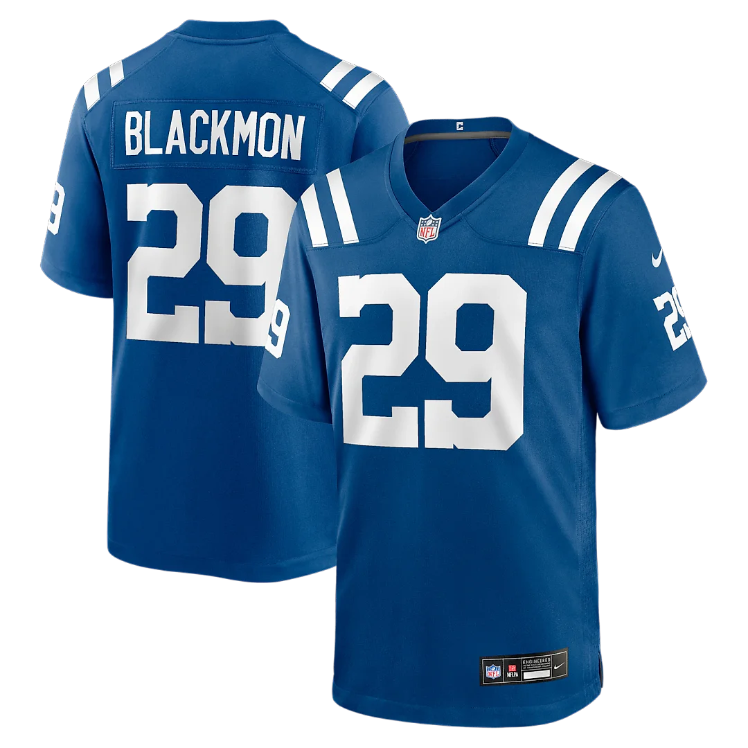 Zennovawear Mekhi Blackmon Indianapolis Colts Team Game Jersey - Royal