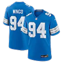 Zennovawear Mekhi Wingo Detroit Lions Team Game Jersey - Blue