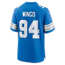 Zennovawear Mekhi Wingo Detroit Lions Team Game Jersey - Blue