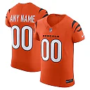 Zennovawear Cincinnati Bengals Alternate Vapor FUSE. Elite Custom Jersey - Men's Orange