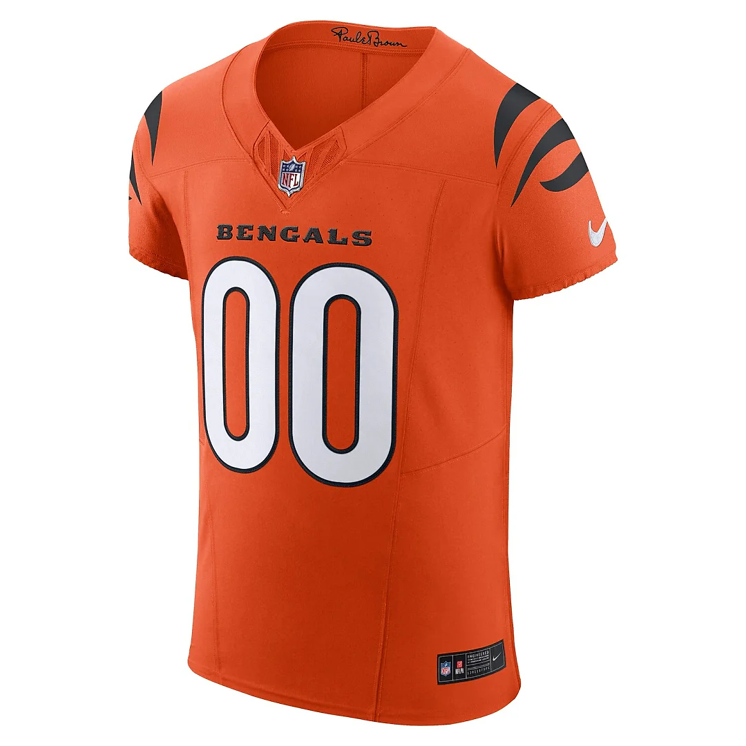 Zennovawear Cincinnati Bengals Alternate Vapor FUSE. Elite Custom Jersey - Men's Orange