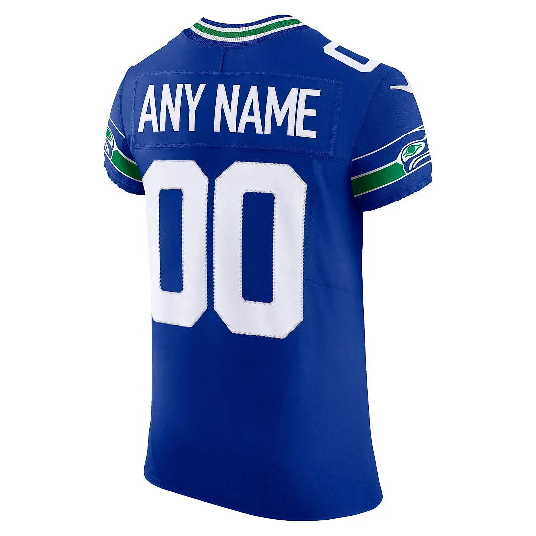 Zennovawear Seattle Seahawks Alternate Vapor FUSE. Elite Custom Jersey - Men's Royal