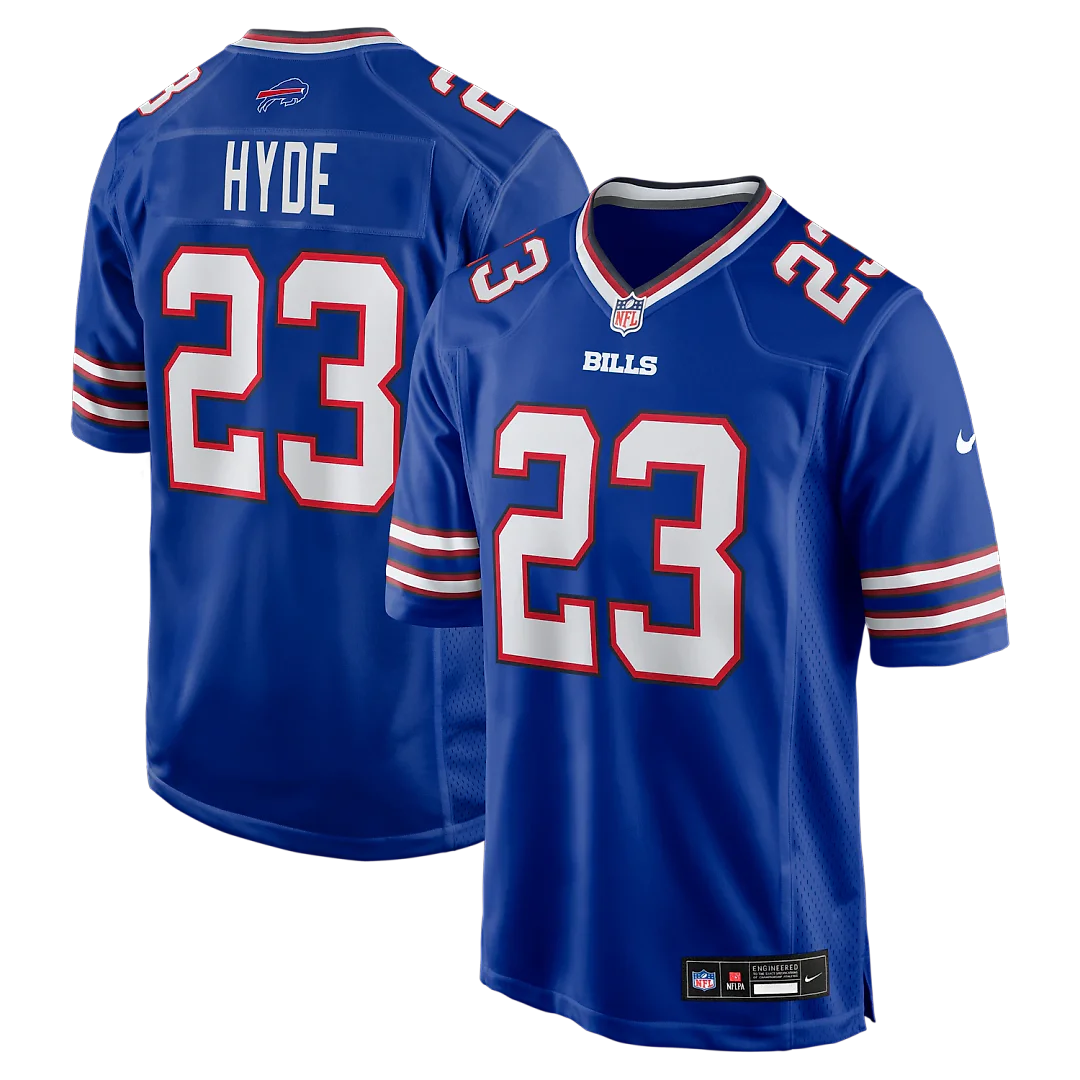Zennovawear Micah Hyde Buffalo Bills Game Player Jersey - Royal