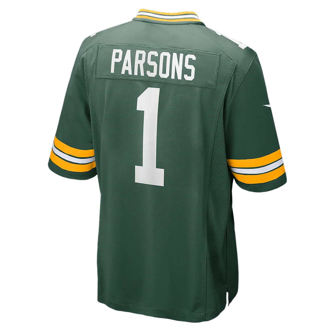 Zennovawear Micah Parsons Green Bay Packers Game Player Jersey - Green