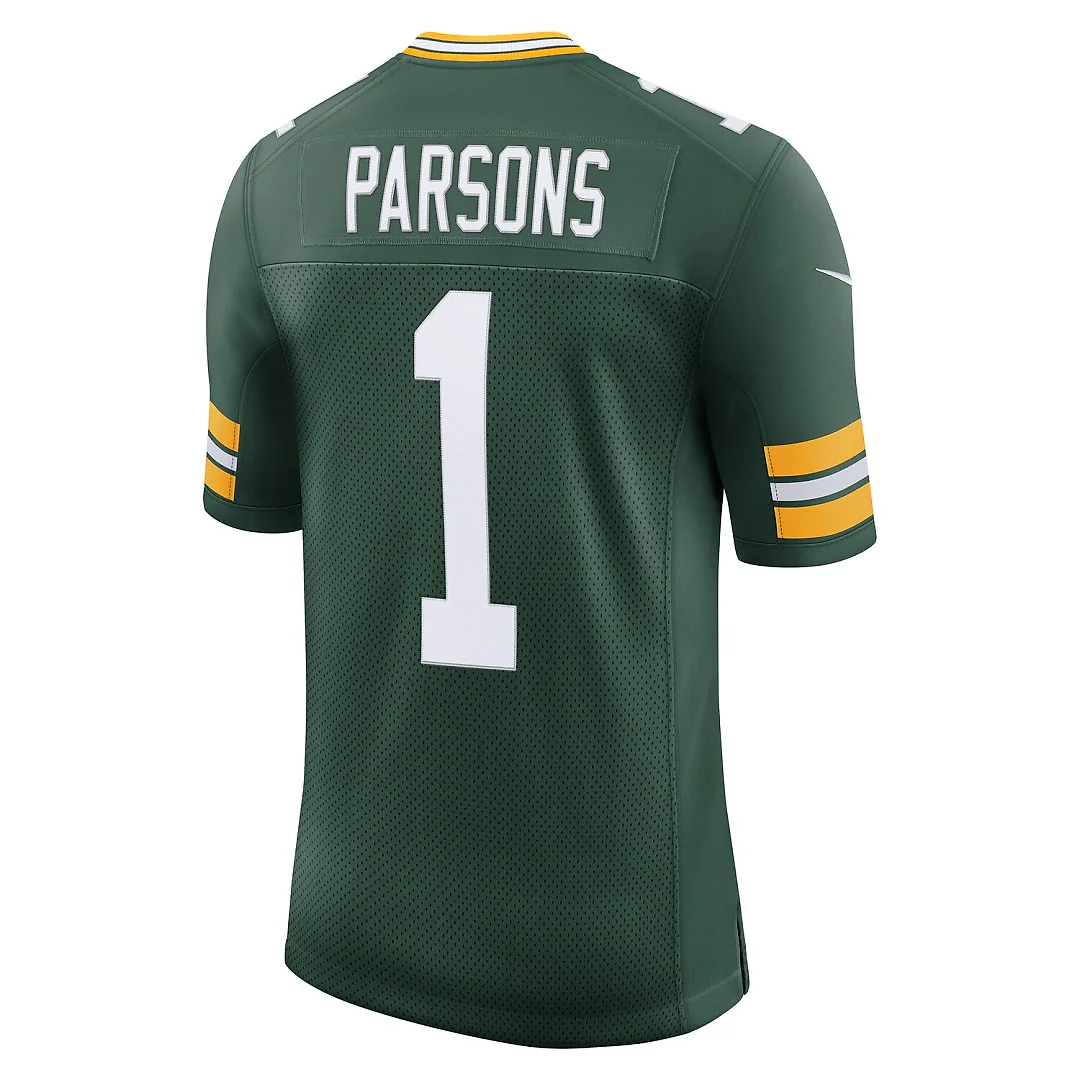 Zennovawear Micah Parsons Green Bay Packers Vapor Untouchable Stitched Limited Jersey - Green