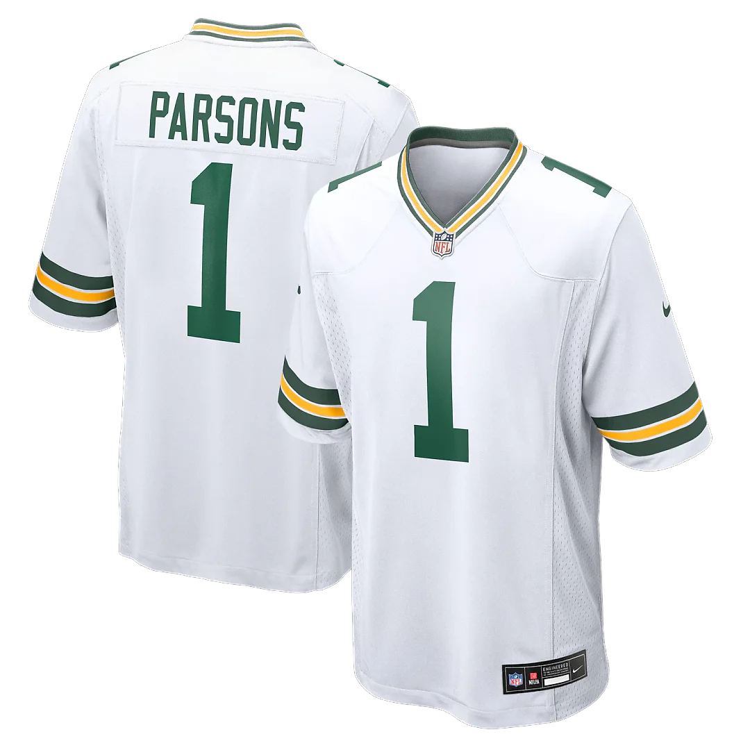 Zennovawear Micah Parsons Green Bay Packers Game Player Jersey - White