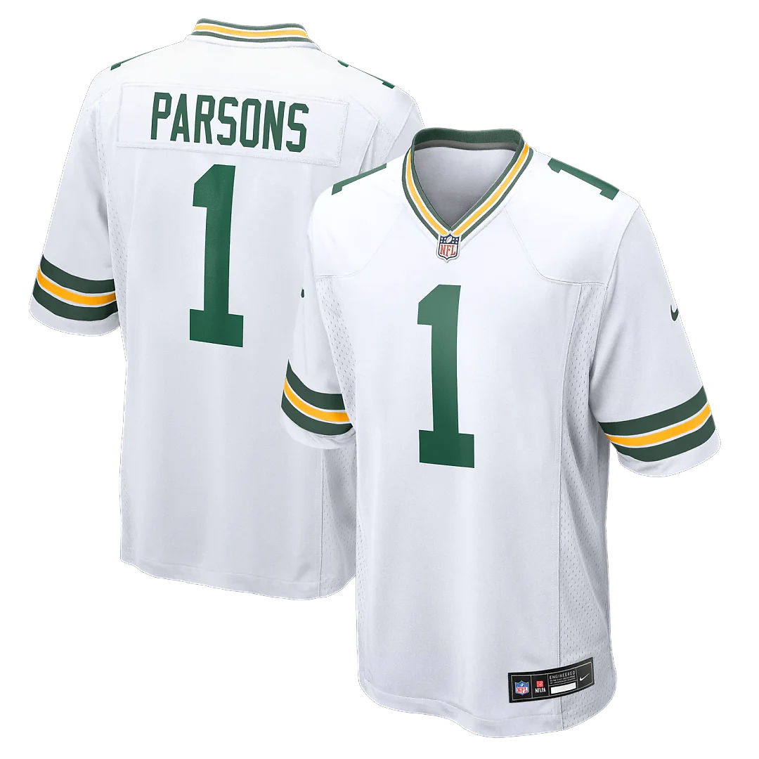 Zennovawear Micah Parsons Green Bay Packers Game Player Jersey - White