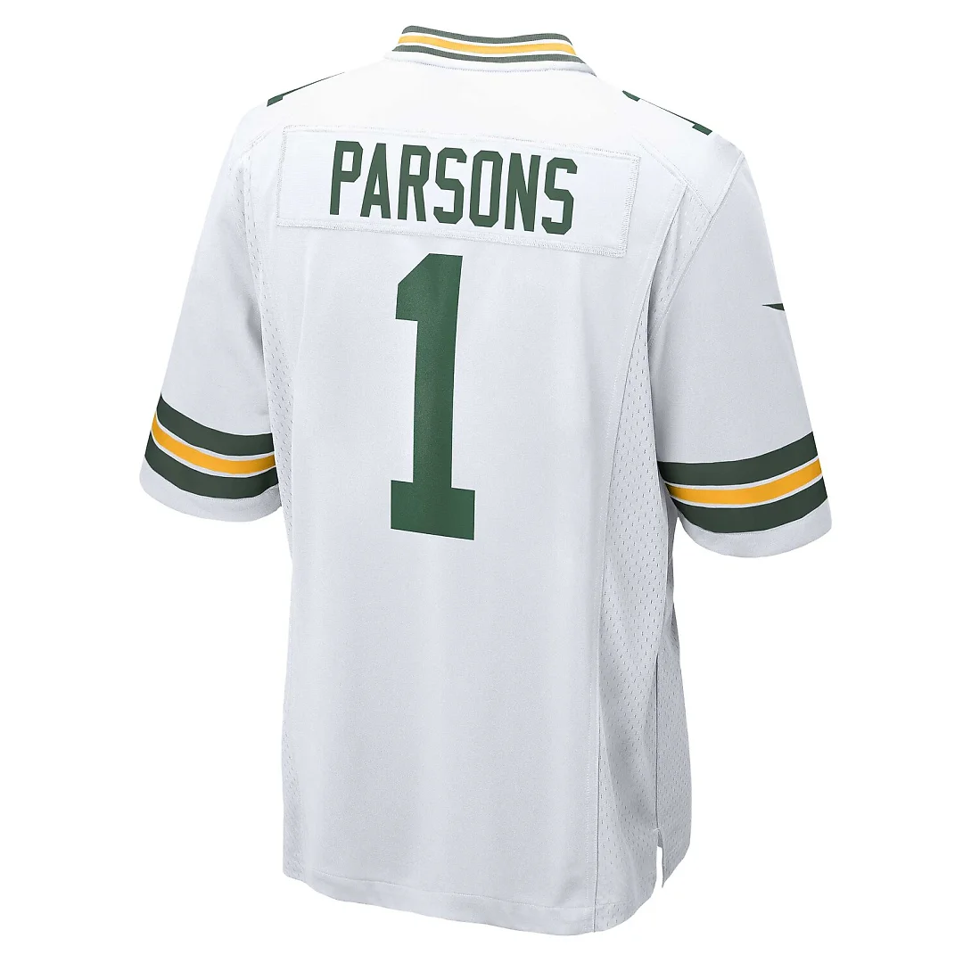 Zennovawear Micah Parsons Green Bay Packers Game Player Jersey - White