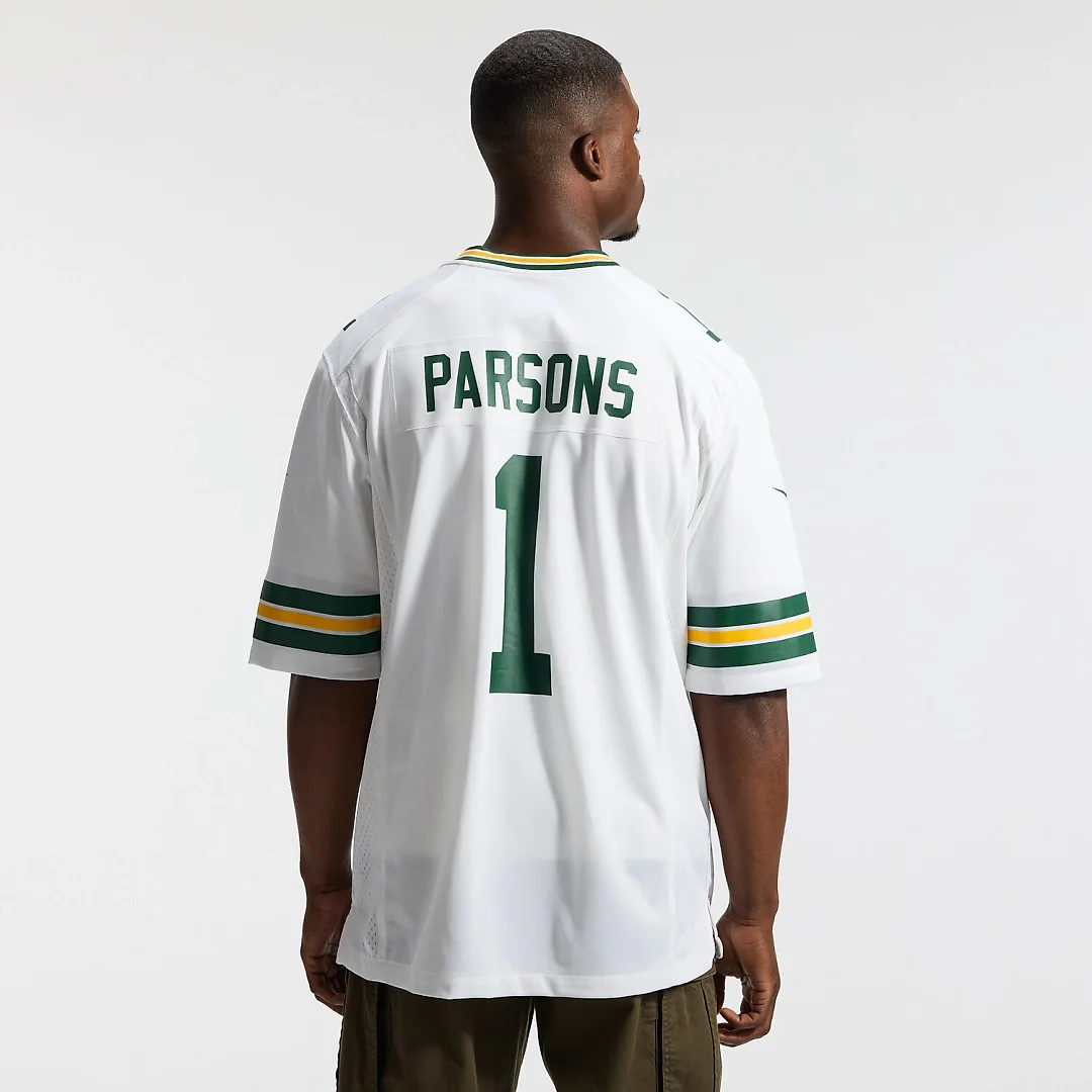 Zennovawear Micah Parsons Green Bay Packers Game Player Jersey - White