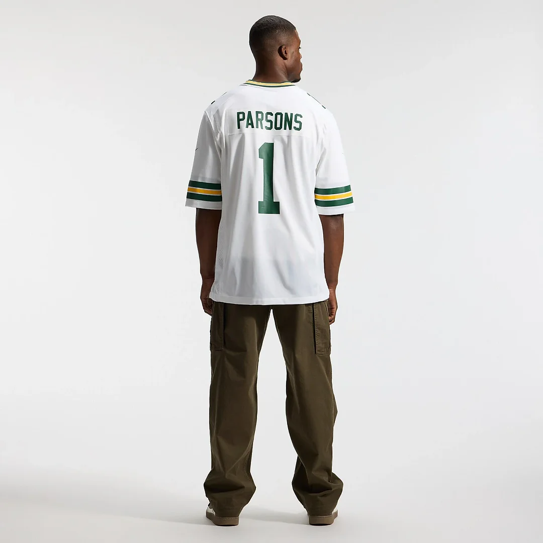 Zennovawear Micah Parsons Green Bay Packers Game Player Jersey - White