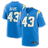 Zennovawear Michael Davis Los Angeles Chargers Game Jersey - Powder Blue