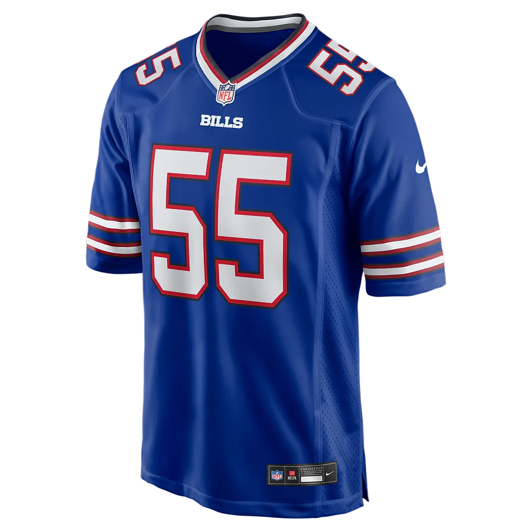 Zennovawear Michael Hoecht Buffalo Bills Team Game Jersey - Royal