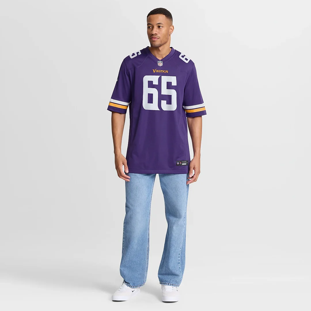 Zennovawear Michael Jurgens Minnesota Vikings Game Jersey - Purple