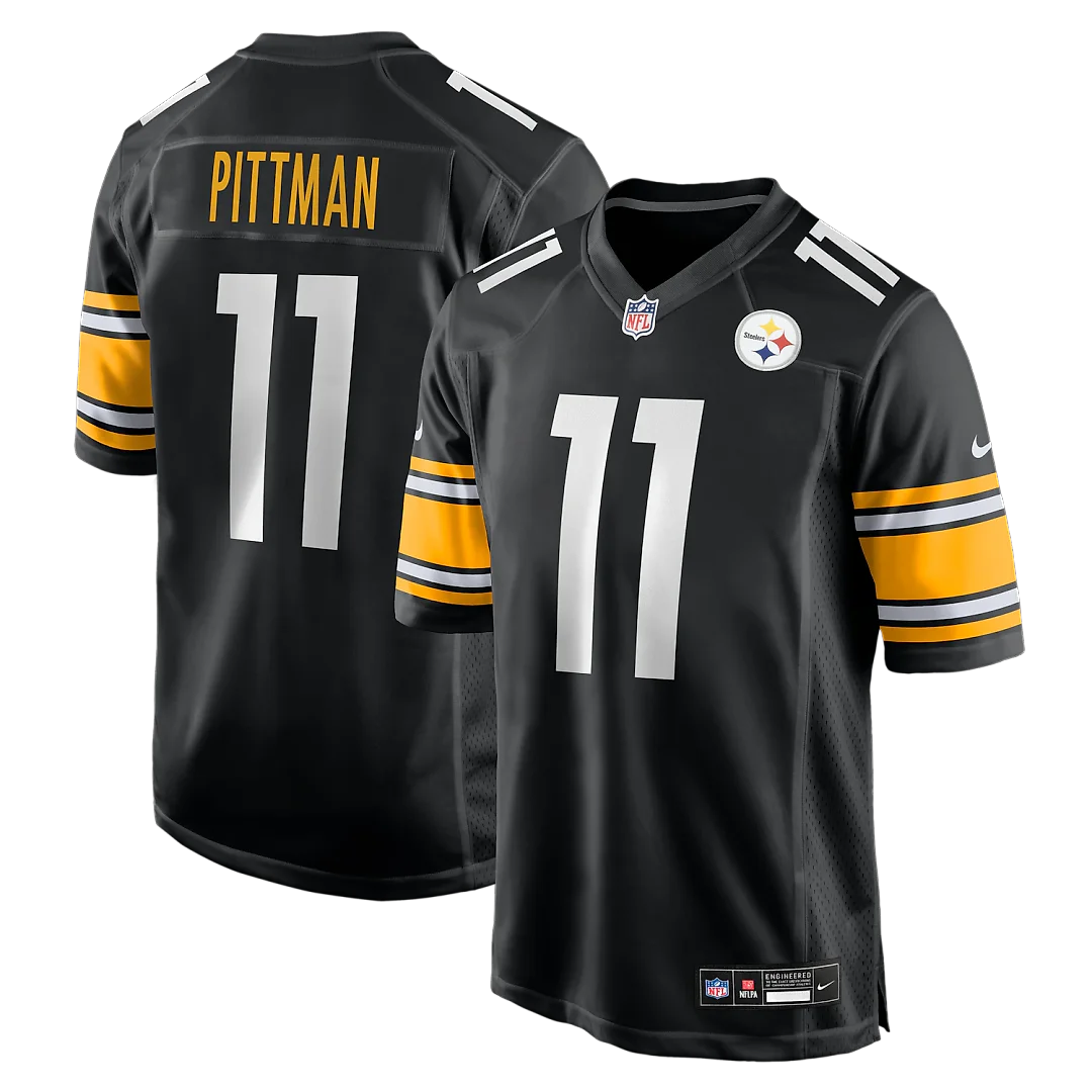 Zennovawear Michael Pittman Jr. Pittsburgh Steelers Game Jersey - Black