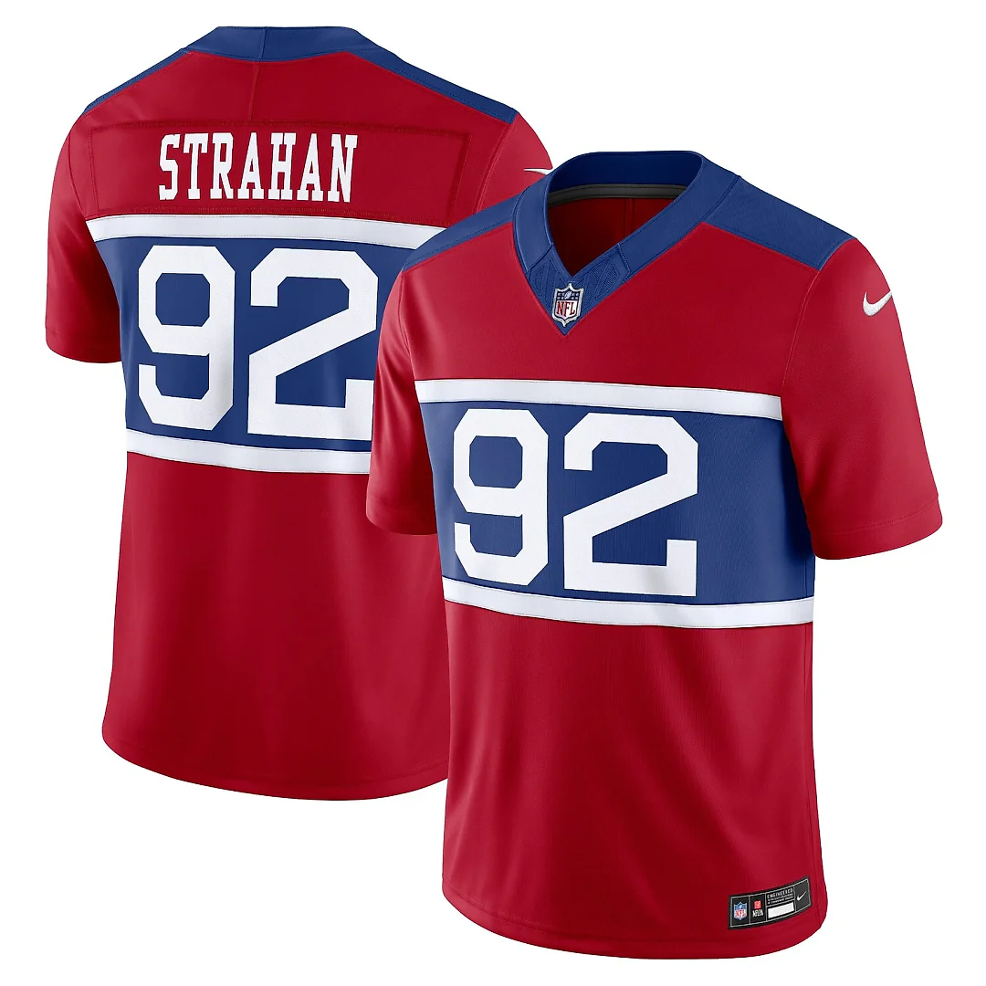 Zennovawear Michael Strahan New York Giants Alternate Vapor FUSE. Retired Player Limited Jersey - Century Red