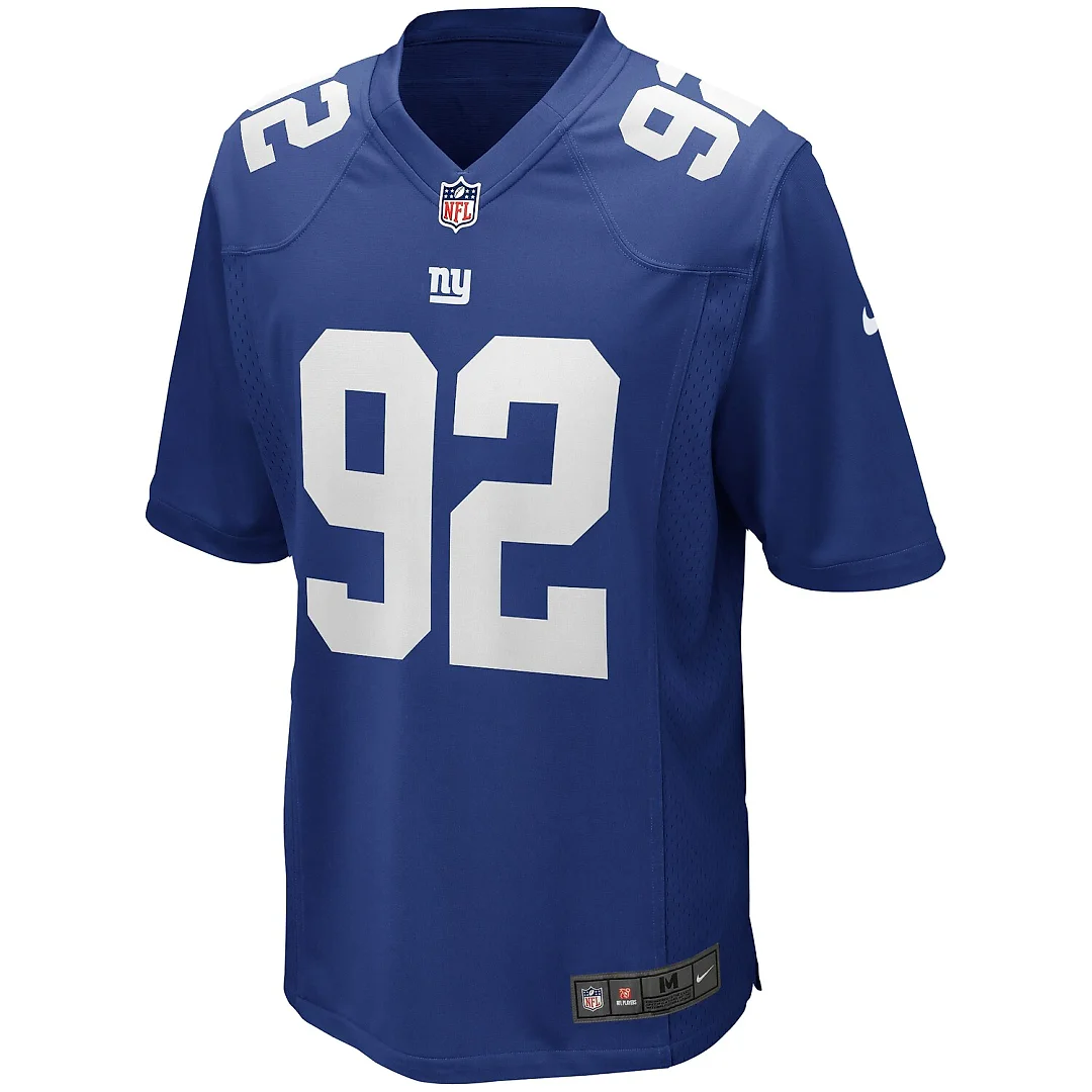 Zennovawear Michael Strahan New York Giants Game Retired Player Jersey - Royal