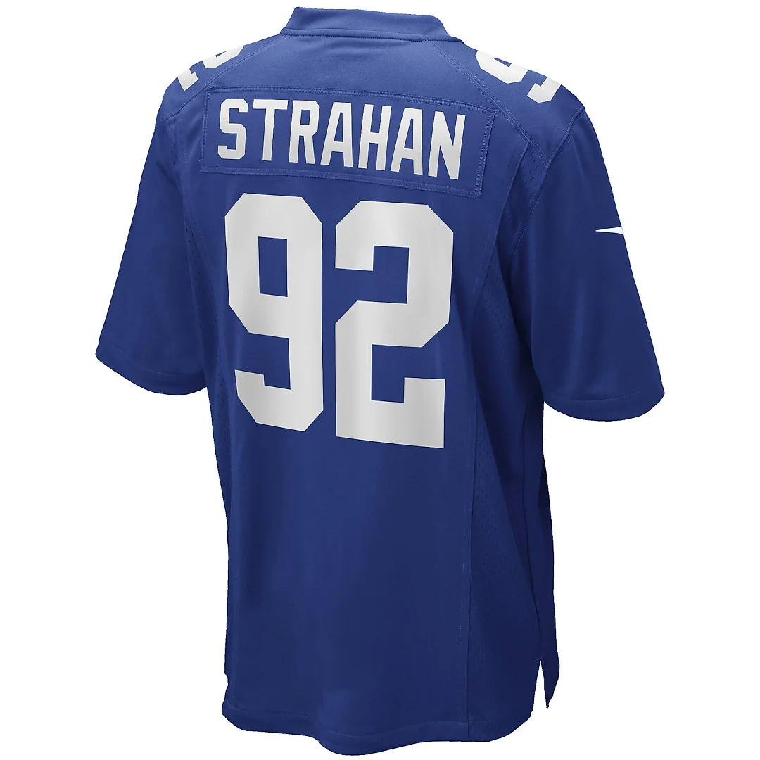Zennovawear Michael Strahan New York Giants Game Retired Player Jersey - Royal