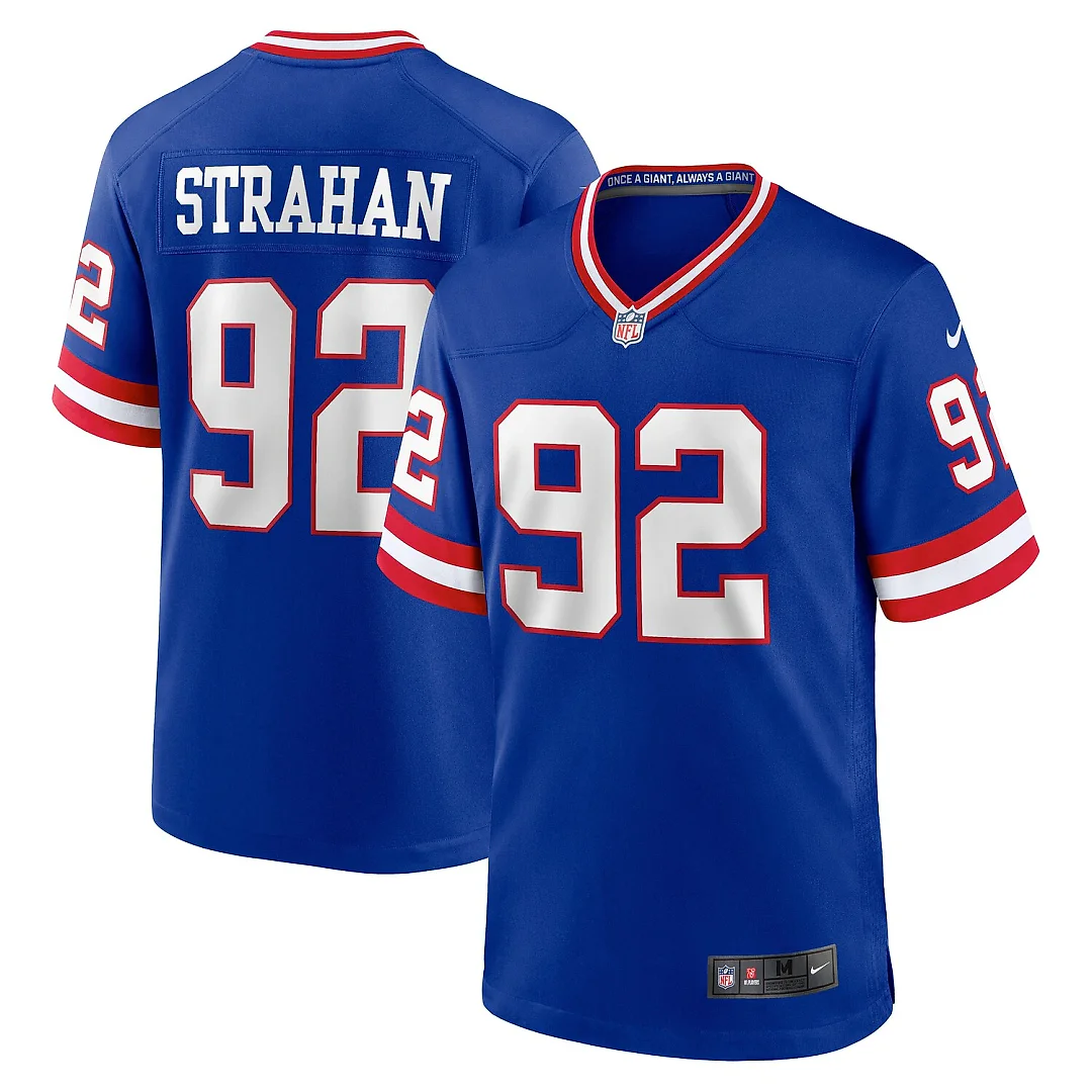 Zennovawear Michael Strahan New York Giants Retired Player Alternate Game Jersey - Royal