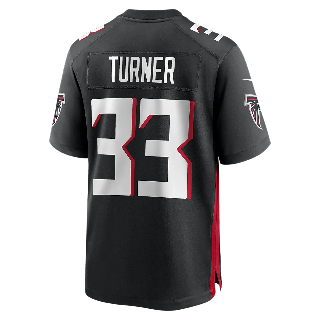 Zennovawear Michael Turner Atlanta Falcons Game Retired Player Jersey - Black