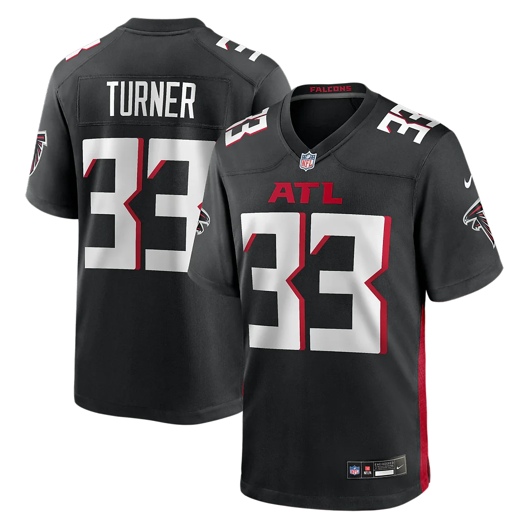 Zennovawear Michael Turner Atlanta Falcons Game Retired Player Jersey - Black