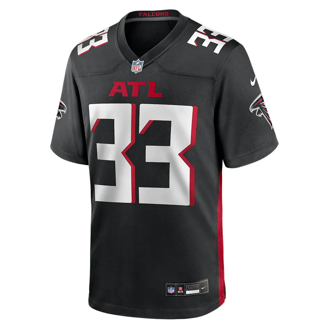 Zennovawear Michael Turner Atlanta Falcons Game Retired Player Jersey - Black