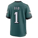 Zennovawear Philadelphia Eagles #1 Dad Game Jersey - Midnight Green
