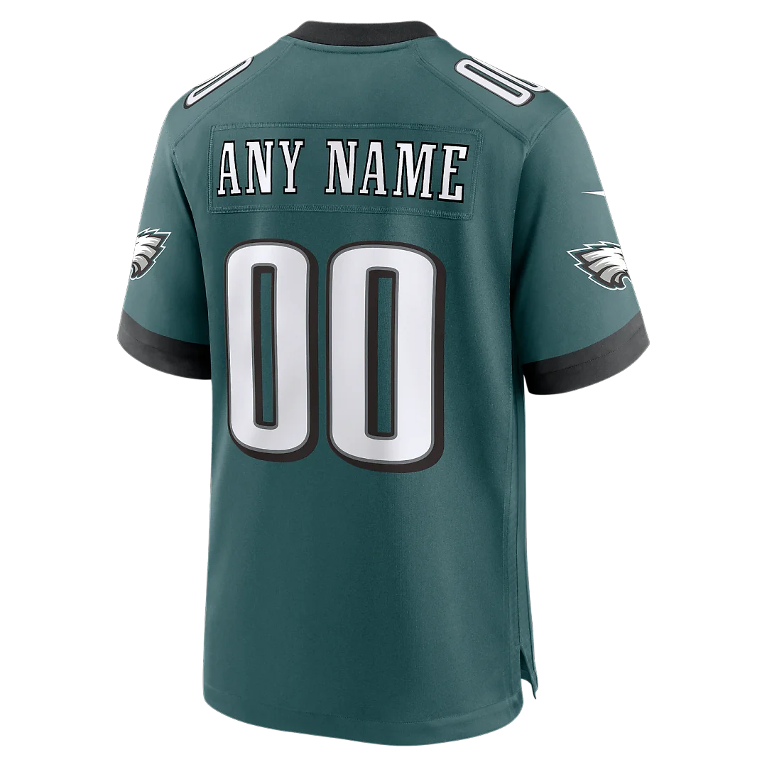 Zennovawear Philadelphia Eagles Team Custom Game Jersey - Midnight Green