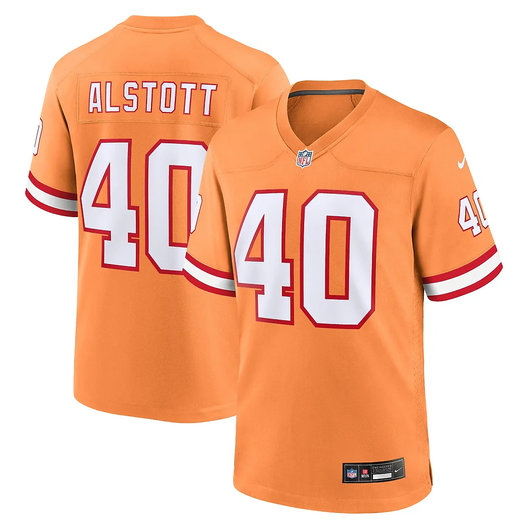 Zennovawear Mike Alstott Tampa Bay Buccaneers Throwback Game Jersey - Orange