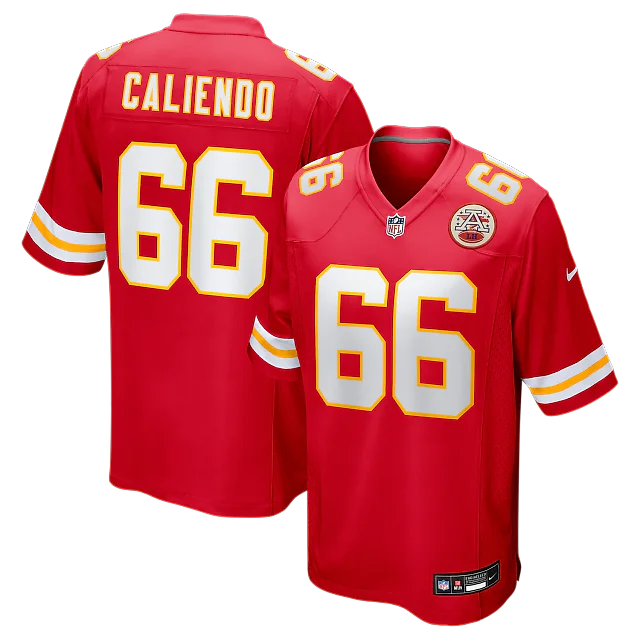 Zennovawear Mike Caliendo Kansas City Chiefs Game Player Jersey - Red