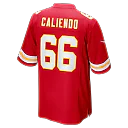 Zennovawear Mike Caliendo Kansas City Chiefs Game Player Jersey - Red