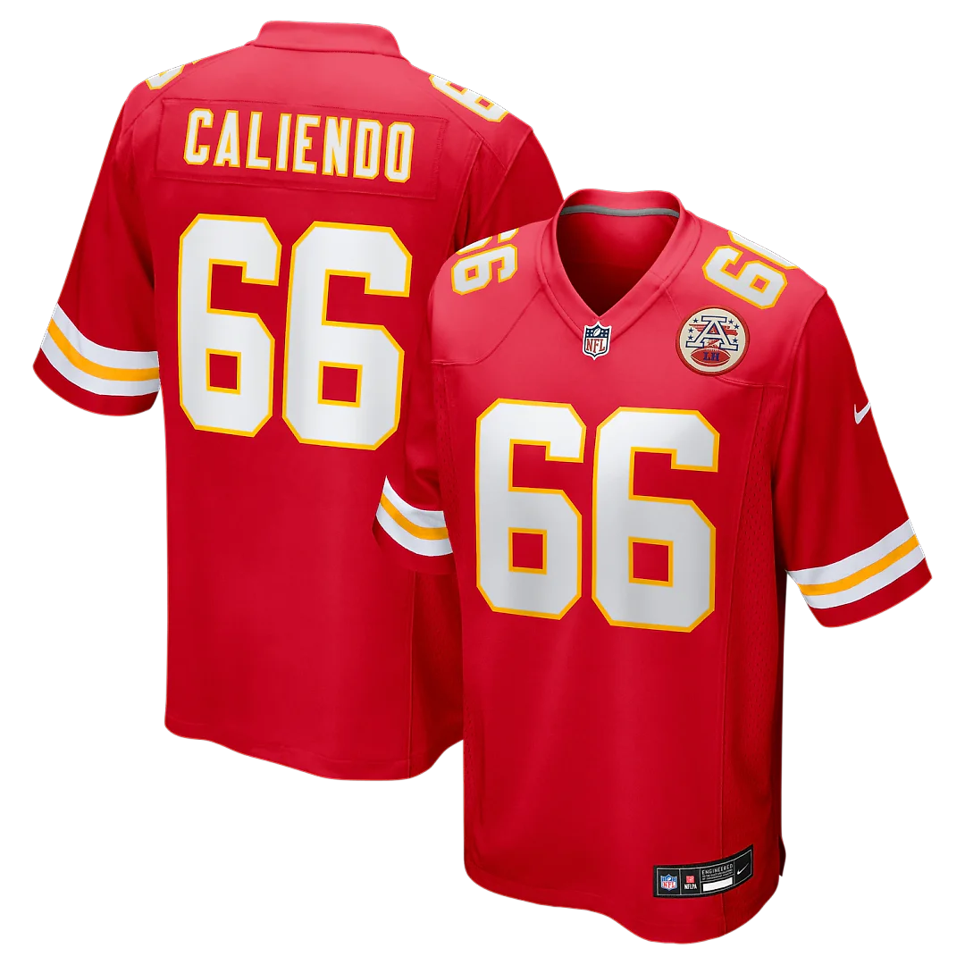 Zennovawear Mike Caliendo Kansas City Chiefs Game Player Jersey - Red