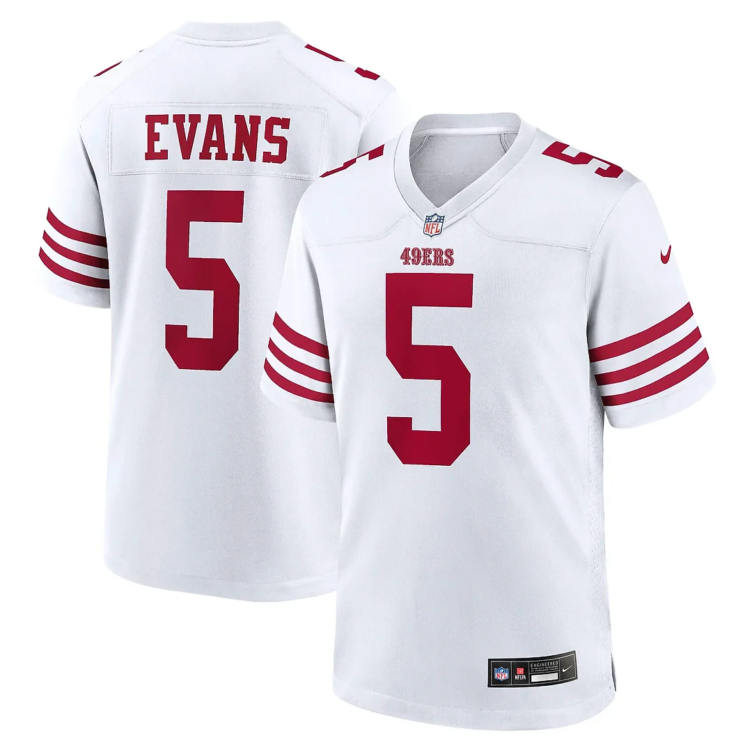 Zennovawear Mike Evans San Francisco 49ers Game Jersey - Men's White