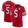 Zennovawear Mike Evans San Francisco 49ers 80th Anniversary Game Jersey - Scarlet