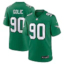 Zennovawear Mike Golic Philadelphia Eagles Retired Player Alternate Game Jersey - Kelly Green