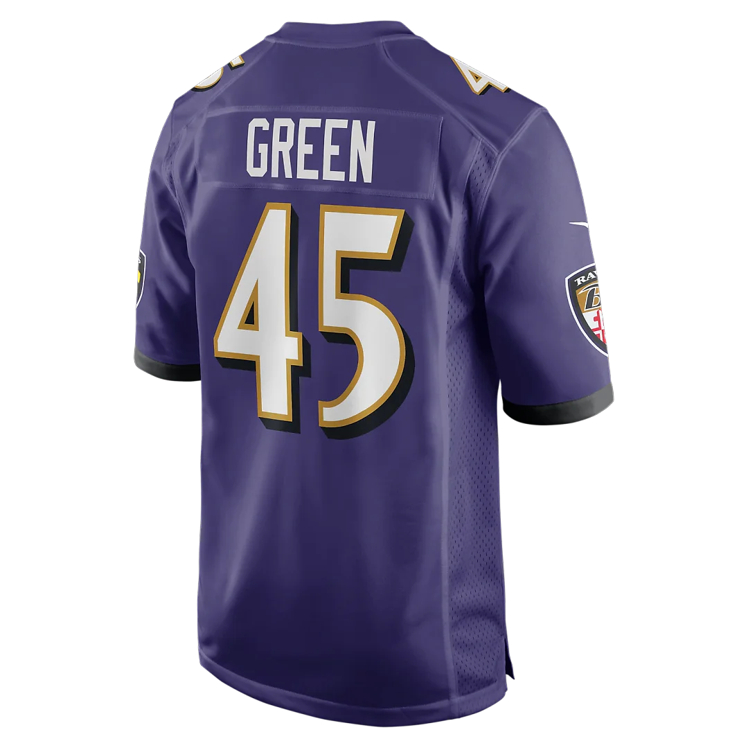 Zennovawear Mike Green Baltimore Ravens Team Game Jersey - Purple