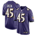Zennovawear Mike Green Baltimore Ravens Team Game Jersey - Purple