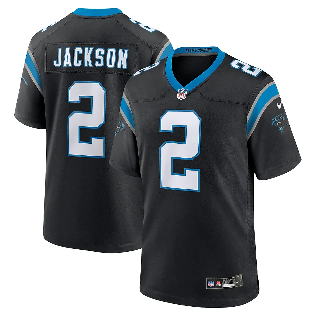 Zennovawear Mike Jackson Carolina Panthers Game Jersey - Black