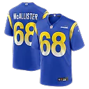 Zennovawear Mike McAllister Los Angeles Rams Home Game Jersey - Royal