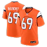 Zennovawear Mike McGlinchey Denver Broncos Team Game Jersey - Orange