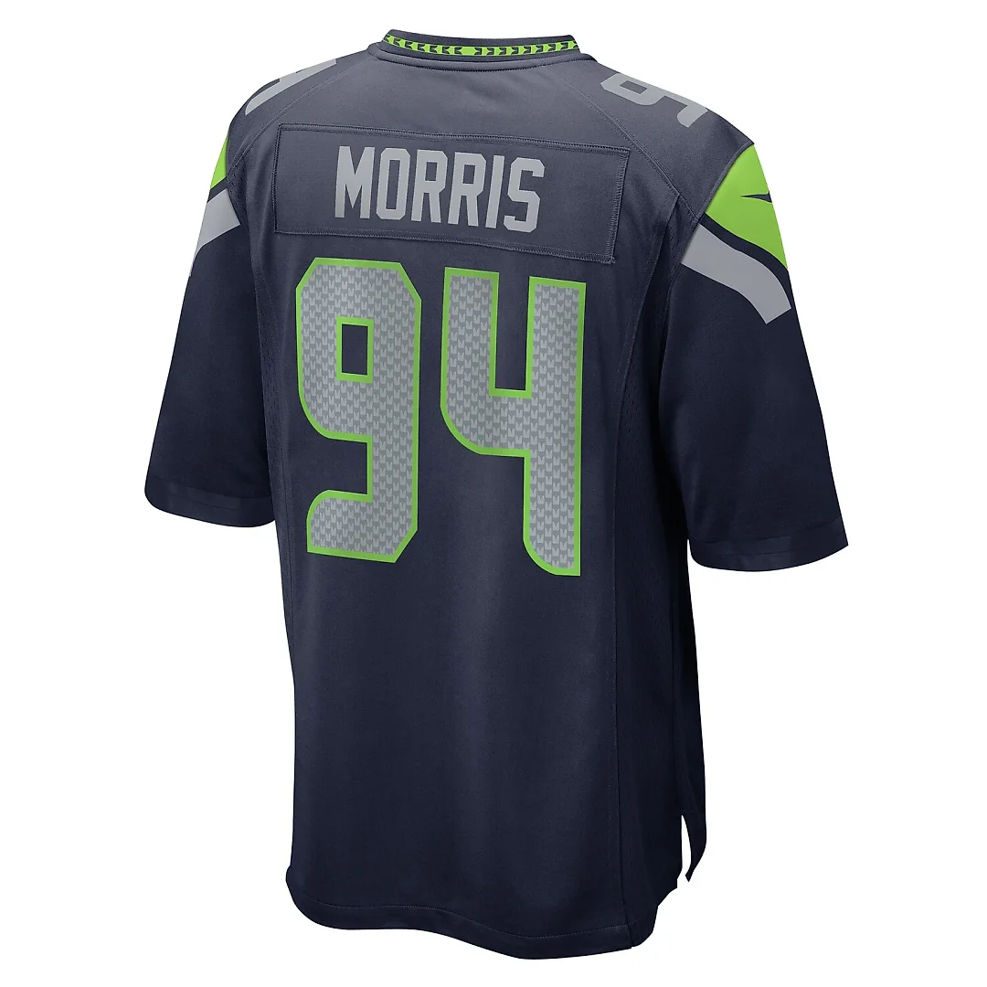 Zennovawear Mike Morris Seattle Seahawks Game Jersey - College Navy