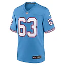 Zennovawear Mike Munchak Tennessee Titans Retired Player Alternate Game Jersey - Light Blue