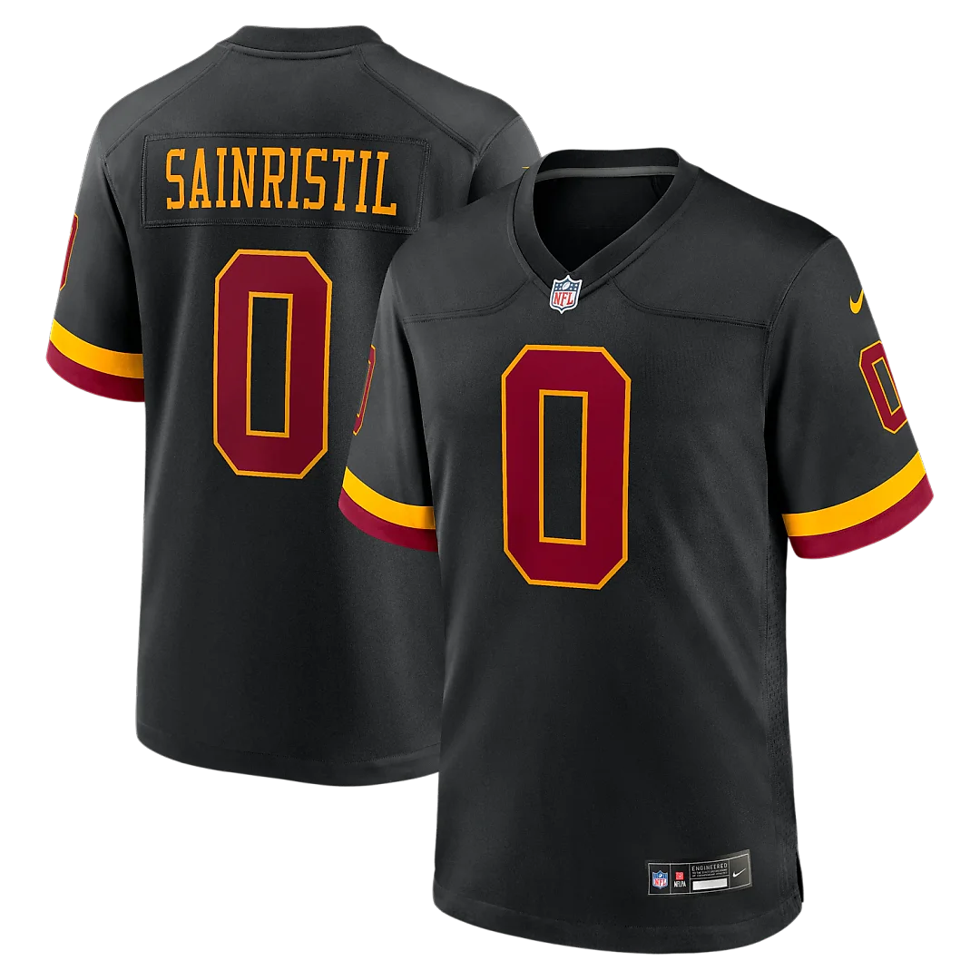 Zennovawear Mike Sainristil Washington Commanders Hail Raiser Alternate Game Jersey - Black