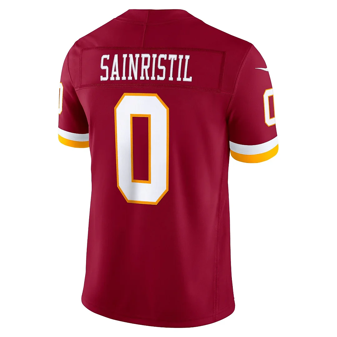Zennovawear Mike Sainristil Washington Commanders Team Vapor FUSE. Stitched Limited Jersey - Burgundy
