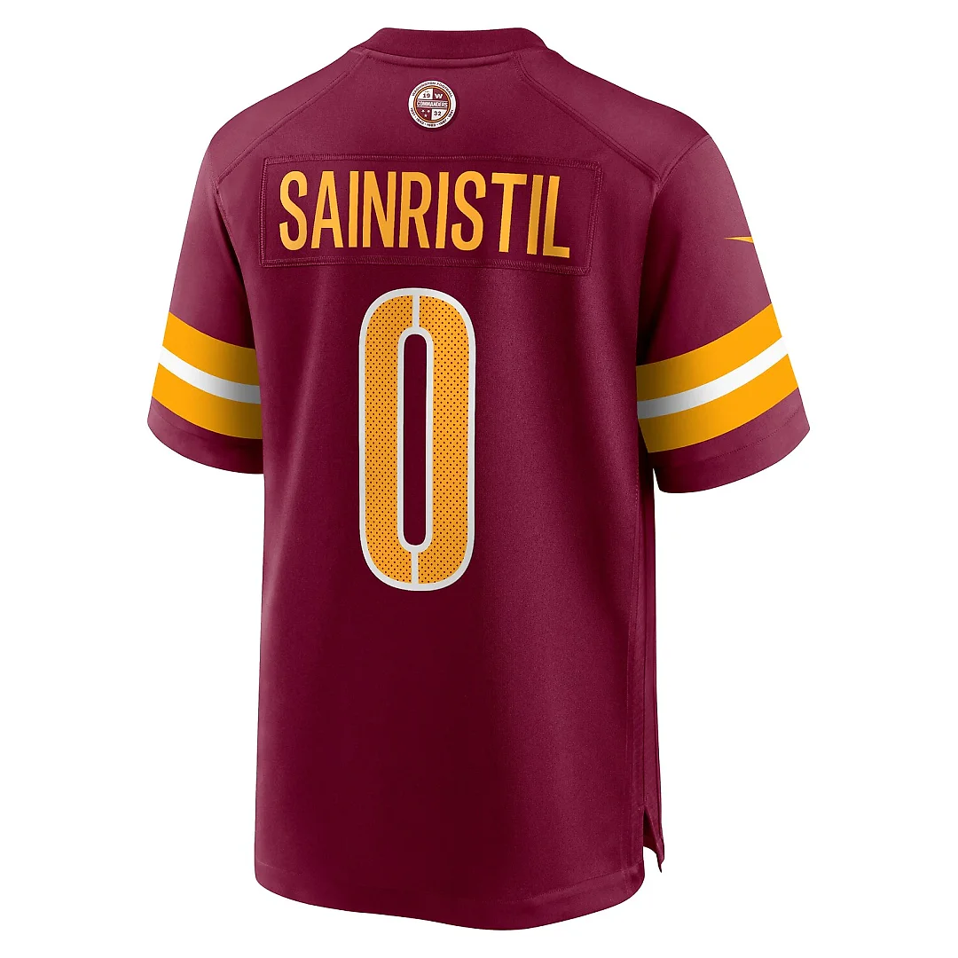 Zennovawear Mike Sainristil Washington Commanders Game Jersey - Burgundy