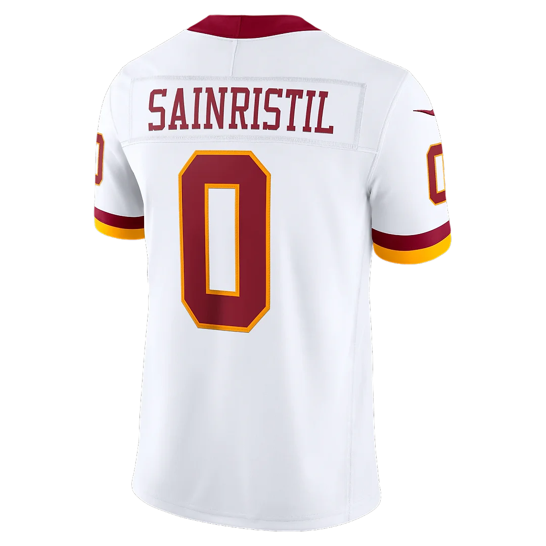 Zennovawear Mike Sainristil Washington Commanders Vapor FUSE. Stitched Limited Jersey - White