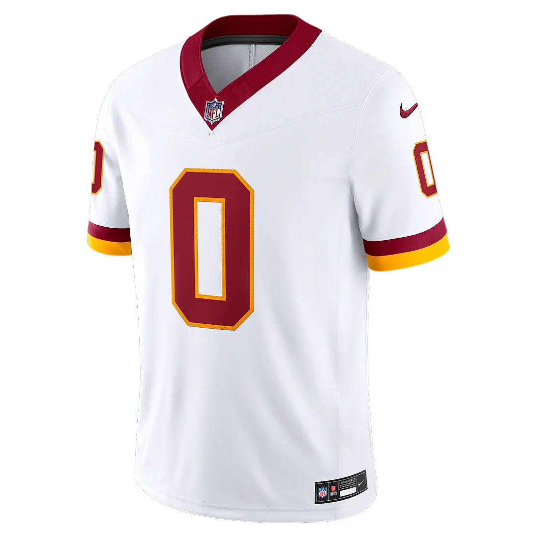 Zennovawear Mike Sainristil Washington Commanders Vapor FUSE. Stitched Limited Jersey - White