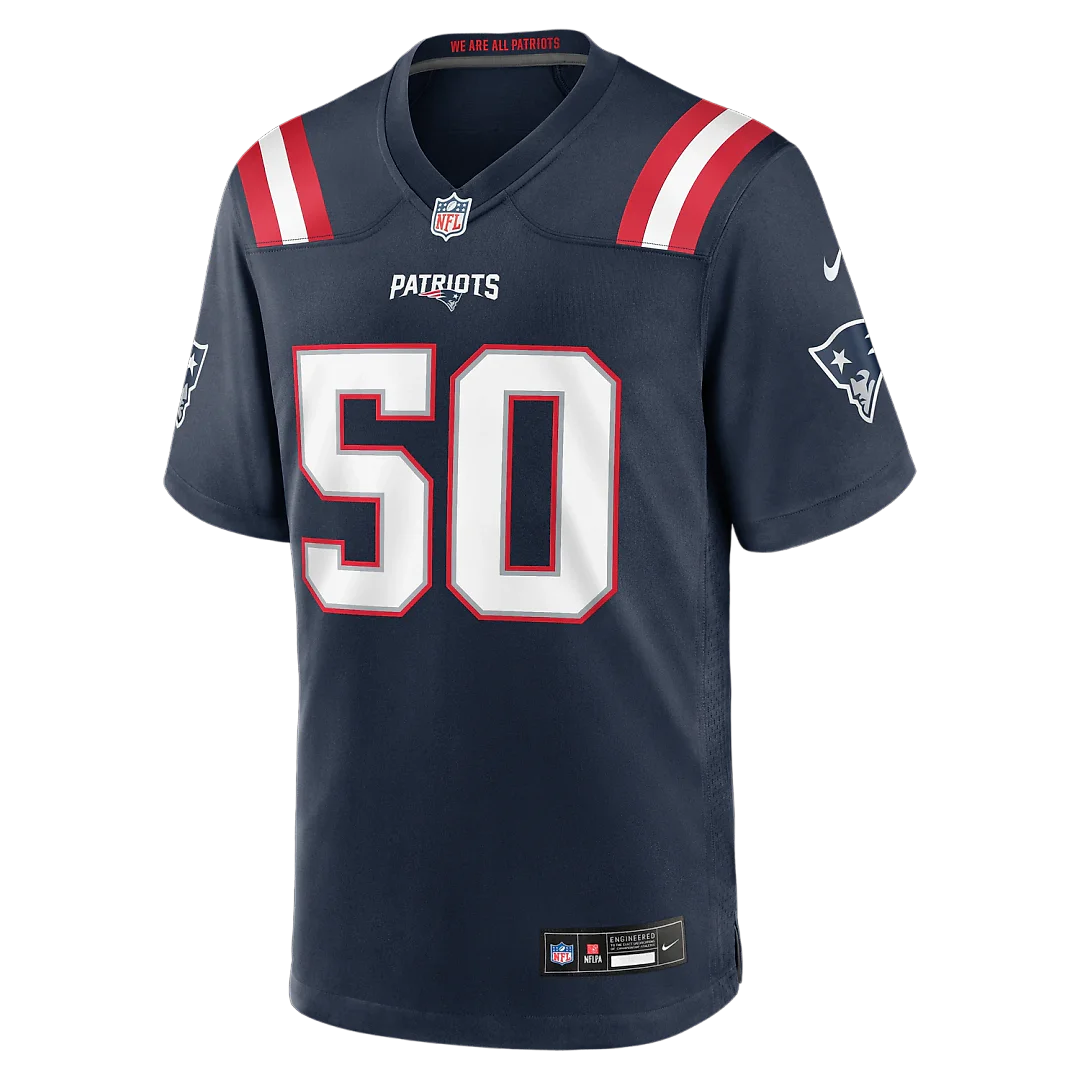 Zennovawear Mike Vrabel New England Patriots Game Retired Player Jersey - Navy