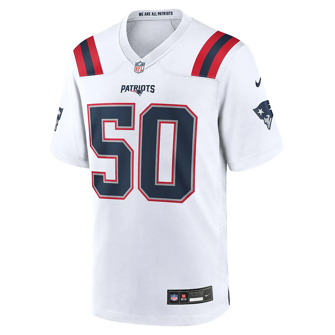 Zennovawear Mike Vrabel New England Patriots Retired Player Game Jersey - White